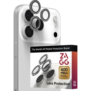 image:imageZAGG iPhone Camera Lens Protector for iPhone 171615 Pro and Pro Max Models  Orange Camera Ring Maximum Impact amp Scratch Protection AntiReflective Technology SmudgeResistant Glass EliteSilver Glitter