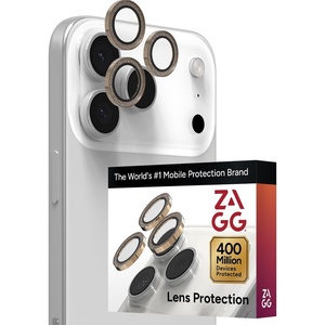image:imageZAGG iPhone Camera Lens Protector for iPhone 171615 Pro and Pro Max Models  Orange Camera Ring Maximum Impact amp Scratch Protection AntiReflective Technology SmudgeResistant Glass EliteGold Glitter