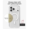image:imageZAGG Crystal Palace Case with Kickstand for iPhone 17 Pro Max  Clear Drop Protection 13ft4m MagSafe Charging Compatible ClearGuard AntiYellowing Technology Scratch Resistant Phone CaseWithout Kickstand