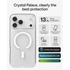 image:imageZAGG Crystal Palace Case with Kickstand for iPhone 17 Pro Max  Clear Drop Protection 13ft4m MagSafe Charging Compatible ClearGuard AntiYellowing Technology Scratch Resistant Phone CaseWithout Kickstand
