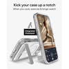 image:imageZAGG Crystal Palace Case with Kickstand for iPhone 17 Pro Max  Clear Drop Protection 13ft4m MagSafe Charging Compatible ClearGuard AntiYellowing Technology Scratch Resistant Phone CaseWith Kickstand