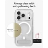 image:imageZAGG Crystal Palace Case with Kickstand for iPhone 17 Pro Max  Clear Drop Protection 13ft4m MagSafe Charging Compatible ClearGuard AntiYellowing Technology Scratch Resistant Phone CaseWith Kickstand