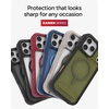 image:imageZAGG Rainier Case with Kickstand for iPhone 17 Pro Max  Gray Sandstone Graphene 22ft 7m Drop Protection Lanyard Attach Points MagSafe Wireless Charging Compatible 2Piece Design Phone CaseBlack