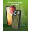 image:imageZAGG Rainier Case with Kickstand for iPhone 17 Pro Max  Gray Sandstone Graphene 22ft 7m Drop Protection Lanyard Attach Points MagSafe Wireless Charging Compatible 2Piece Design Phone CaseGreen Sea Kelp