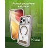 image:imageZAGG Rainier Case with Kickstand for iPhone 17 Pro Max  Gray Sandstone Graphene 22ft 7m Drop Protection Lanyard Attach Points MagSafe Wireless Charging Compatible 2Piece Design Phone CaseGray Sandstone