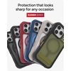 image:imageZAGG Rainier Case with Kickstand for iPhone 17 Pro Max  Gray Sandstone Graphene 22ft 7m Drop Protection Lanyard Attach Points MagSafe Wireless Charging Compatible 2Piece Design Phone CaseBlack