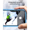image:imageZAGG Rainier Case with Kickstand for iPhone 17 Pro Max  Gray Sandstone Graphene 22ft 7m Drop Protection Lanyard Attach Points MagSafe Wireless Charging Compatible 2Piece Design Phone CaseBlue Cobalt Horizon