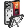 image:imageZAGG Rainier Case with Kickstand for iPhone 17 Pro Max  Gray Sandstone Graphene 22ft 7m Drop Protection Lanyard Attach Points MagSafe Wireless Charging Compatible 2Piece Design Phone CaseBlack