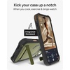 image:imageZAGG Rainier Case with Kickstand for iPhone 17 Pro Max  Gray Sandstone Graphene 22ft 7m Drop Protection Lanyard Attach Points MagSafe Wireless Charging Compatible 2Piece Design Phone CaseGreen Sea Kelp