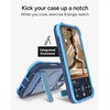 image:imageZAGG Rainier Case with Kickstand for iPhone 17 Pro Max  Gray Sandstone Graphene 22ft 7m Drop Protection Lanyard Attach Points MagSafe Wireless Charging Compatible 2Piece Design Phone CaseBlue Cobalt Horizon