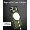 image:imageZAGG Rainier Case with Kickstand for iPhone 17 Pro Max  Gray Sandstone Graphene 22ft 7m Drop Protection Lanyard Attach Points MagSafe Wireless Charging Compatible 2Piece Design Phone CaseGreen Sea Kelp