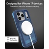 image:imageZAGG Rainier Case with Kickstand for iPhone 17 Pro Max  Gray Sandstone Graphene 22ft 7m Drop Protection Lanyard Attach Points MagSafe Wireless Charging Compatible 2Piece Design Phone CaseBlue Cobalt Horizon