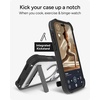 image:imageZAGG Rainier Case with Kickstand for iPhone 17 Pro Max  Gray Sandstone Graphene 22ft 7m Drop Protection Lanyard Attach Points MagSafe Wireless Charging Compatible 2Piece Design Phone CaseBlack