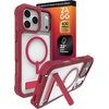 image:imageZAGG Rainier Case with Kickstand for iPhone 17 Pro Max  Green Sea Kelp Graphene 22ft 7m Drop Protection Lanyard Attach Points MagSafe Wireless Charging Compatible 2Piece Design Phone CaseRed Black Cherry
