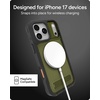 image:imageZAGG Rainier Case with Kickstand for iPhone 17 Pro Max  Green Sea Kelp Graphene 22ft 7m Drop Protection Lanyard Attach Points MagSafe Wireless Charging Compatible 2Piece Design Phone CaseGreen Sea Kelp