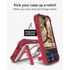 image:imageZAGG Rainier Case with Kickstand for iPhone 17 Pro Max  Green Sea Kelp Graphene 22ft 7m Drop Protection Lanyard Attach Points MagSafe Wireless Charging Compatible 2Piece Design Phone CaseRed Black Cherry