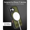 image:imageZAGG Rainier Case with Kickstand for iPhone 17 Pro Max  Green Sea Kelp Graphene 22ft 7m Drop Protection Lanyard Attach Points MagSafe Wireless Charging Compatible 2Piece Design Phone CaseGreen Sea Kelp