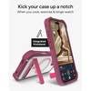 image:imageZAGG Rainier Case with Kickstand for iPhone 17 Pro Max  Green Sea Kelp Graphene 22ft 7m Drop Protection Lanyard Attach Points MagSafe Wireless Charging Compatible 2Piece Design Phone CaseRed Black Cherry
