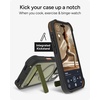 image:imageZAGG Rainier Case with Kickstand for iPhone 17 Pro Max  Green Sea Kelp Graphene 22ft 7m Drop Protection Lanyard Attach Points MagSafe Wireless Charging Compatible 2Piece Design Phone CaseGreen Sea Kelp