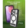 image:imageZAGG Rainier Case with Kickstand for iPhone 17 Pro Max  Green Sea Kelp Graphene 22ft 7m Drop Protection Lanyard Attach Points MagSafe Wireless Charging Compatible 2Piece Design Phone CaseBlack