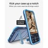 image:imageZAGG Rainier Case with Kickstand for iPhone 17 Pro Max  Green Sea Kelp Graphene 22ft 7m Drop Protection Lanyard Attach Points MagSafe Wireless Charging Compatible 2Piece Design Phone CaseBlue Cobalt Horizon