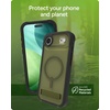 image:imageZAGG Rainier Case with Kickstand for iPhone 17 Pro Max  Green Sea Kelp Graphene 22ft 7m Drop Protection Lanyard Attach Points MagSafe Wireless Charging Compatible 2Piece Design Phone CaseGreen Sea Kelp