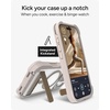 image:imageZAGG Rainier Case with Kickstand for iPhone 17 Pro Max  Green Sea Kelp Graphene 22ft 7m Drop Protection Lanyard Attach Points MagSafe Wireless Charging Compatible 2Piece Design Phone CaseGray Sandstone
