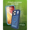 image:imageZAGG Rainier Case with Kickstand for iPhone 17 Pro Max  Green Sea Kelp Graphene 22ft 7m Drop Protection Lanyard Attach Points MagSafe Wireless Charging Compatible 2Piece Design Phone CaseBlue Cobalt Horizon