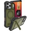 image:imageZAGG Rainier Case with Kickstand for iPhone 17 Pro Max  Green Sea Kelp Graphene 22ft 7m Drop Protection Lanyard Attach Points MagSafe Wireless Charging Compatible 2Piece Design Phone CaseGreen Sea Kelp