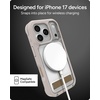 image:imageZAGG Rainier Case with Kickstand for iPhone 17 Pro Max  Green Sea Kelp Graphene 22ft 7m Drop Protection Lanyard Attach Points MagSafe Wireless Charging Compatible 2Piece Design Phone CaseGray Sandstone