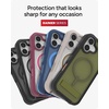 image:imageZAGG Rainier Case with Kickstand for iPhone 17 Pro Max  Green Sea Kelp Graphene 22ft 7m Drop Protection Lanyard Attach Points MagSafe Wireless Charging Compatible 2Piece Design Phone CaseBlack