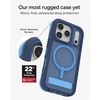 image:imageZAGG Rainier Case with Kickstand for iPhone 17 Pro Max  Green Sea Kelp Graphene 22ft 7m Drop Protection Lanyard Attach Points MagSafe Wireless Charging Compatible 2Piece Design Phone CaseBlue Cobalt Horizon