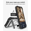 image:imageZAGG Rainier Case with Kickstand for iPhone 17 Pro Max  Green Sea Kelp Graphene 22ft 7m Drop Protection Lanyard Attach Points MagSafe Wireless Charging Compatible 2Piece Design Phone CaseBlack
