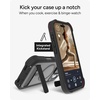 image:imageZAGG Rainier Case with Kickstand for iPhone 17 Pro Max  Green Sea Kelp Graphene 22ft 7m Drop Protection Lanyard Attach Points MagSafe Wireless Charging Compatible 2Piece Design Phone CaseSmoke Black
