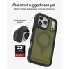 image:imageZAGG Rainier Case with Kickstand for iPhone 17 Pro Max  Green Sea Kelp Graphene 22ft 7m Drop Protection Lanyard Attach Points MagSafe Wireless Charging Compatible 2Piece Design Phone CaseGreen Sea Kelp