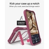 image:imageZAGG Rainier Case with Kickstand for iPhone 17 Pro Max  Green Sea Kelp Graphene 22ft 7m Drop Protection Lanyard Attach Points MagSafe Wireless Charging Compatible 2Piece Design Phone CaseRed Black Cherry