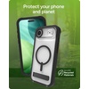 image:imageZAGG Rainier Case with Kickstand for iPhone 17 Pro Max  Green Sea Kelp Graphene 22ft 7m Drop Protection Lanyard Attach Points MagSafe Wireless Charging Compatible 2Piece Design Phone CaseBlack