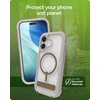 image:imageZAGG Rainier Case with Kickstand for iPhone 17 Pro Max  Green Sea Kelp Graphene 22ft 7m Drop Protection Lanyard Attach Points MagSafe Wireless Charging Compatible 2Piece Design Phone CaseGray Sandstone