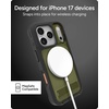 image:imageZAGG Rainier Case with Kickstand for iPhone 17 Pro Max  Green Sea Kelp Graphene 22ft 7m Drop Protection Lanyard Attach Points MagSafe Wireless Charging Compatible 2Piece Design Phone CaseGreen Sea Kelp