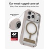 image:imageZAGG Rainier Case with Kickstand for iPhone 17 Pro Max  Green Sea Kelp Graphene 22ft 7m Drop Protection Lanyard Attach Points MagSafe Wireless Charging Compatible 2Piece Design Phone CaseGray Sandstone