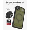 image:imageZAGG Rainier Case with Kickstand for iPhone 17 Pro Max  Green Sea Kelp Graphene 22ft 7m Drop Protection Lanyard Attach Points MagSafe Wireless Charging Compatible 2Piece Design Phone CaseGreen Sea Kelp