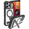 image:imageZAGG Rainier Case with Kickstand for iPhone 17 Pro Max  Green Sea Kelp Graphene 22ft 7m Drop Protection Lanyard Attach Points MagSafe Wireless Charging Compatible 2Piece Design Phone CaseBlack