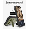 image:imageZAGG Rainier Case with Kickstand for iPhone 17 Pro Max  Green Sea Kelp Graphene 22ft 7m Drop Protection Lanyard Attach Points MagSafe Wireless Charging Compatible 2Piece Design Phone CaseGreen Sea Kelp