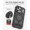 image:imageZAGG Rainier Case with Kickstand for iPhone 17 Pro Max  Green Sea Kelp Graphene 22ft 7m Drop Protection Lanyard Attach Points MagSafe Wireless Charging Compatible 2Piece Design Phone CaseSmoke Black