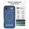 image:imageZAGG Rainier Case with Kickstand for iPhone 17 Pro Max  Green Sea Kelp Graphene 22ft 7m Drop Protection Lanyard Attach Points MagSafe Wireless Charging Compatible 2Piece Design Phone CaseBlue Cobalt Horizon