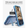 image:imageZAGG Rainier Case with Kickstand for iPhone 17 Pro Max  Green Sea Kelp Graphene 22ft 7m Drop Protection Lanyard Attach Points MagSafe Wireless Charging Compatible 2Piece Design Phone CaseBlue Cobalt Horizon