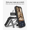 image:imageZAGG Rainier Case with Kickstand for iPhone 17 Pro Max  Green Sea Kelp Graphene 22ft 7m Drop Protection Lanyard Attach Points MagSafe Wireless Charging Compatible 2Piece Design Phone CaseBlack