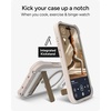 image:imageZAGG Rainier Case with Kickstand for iPhone 17 Pro Max  Green Sea Kelp Graphene 22ft 7m Drop Protection Lanyard Attach Points MagSafe Wireless Charging Compatible 2Piece Design Phone CaseGray Sandstone