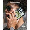image:imageZAGG Rainier Case with Kickstand for iPhone 17 Pro Max  Green Sea Kelp Graphene 22ft 7m Drop Protection Lanyard Attach Points MagSafe Wireless Charging Compatible 2Piece Design Phone CaseBlack
