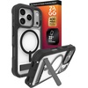 image:imageZAGG Rainier Case with Kickstand for iPhone 17 Pro Max  Green Sea Kelp Graphene 22ft 7m Drop Protection Lanyard Attach Points MagSafe Wireless Charging Compatible 2Piece Design Phone CaseBlack